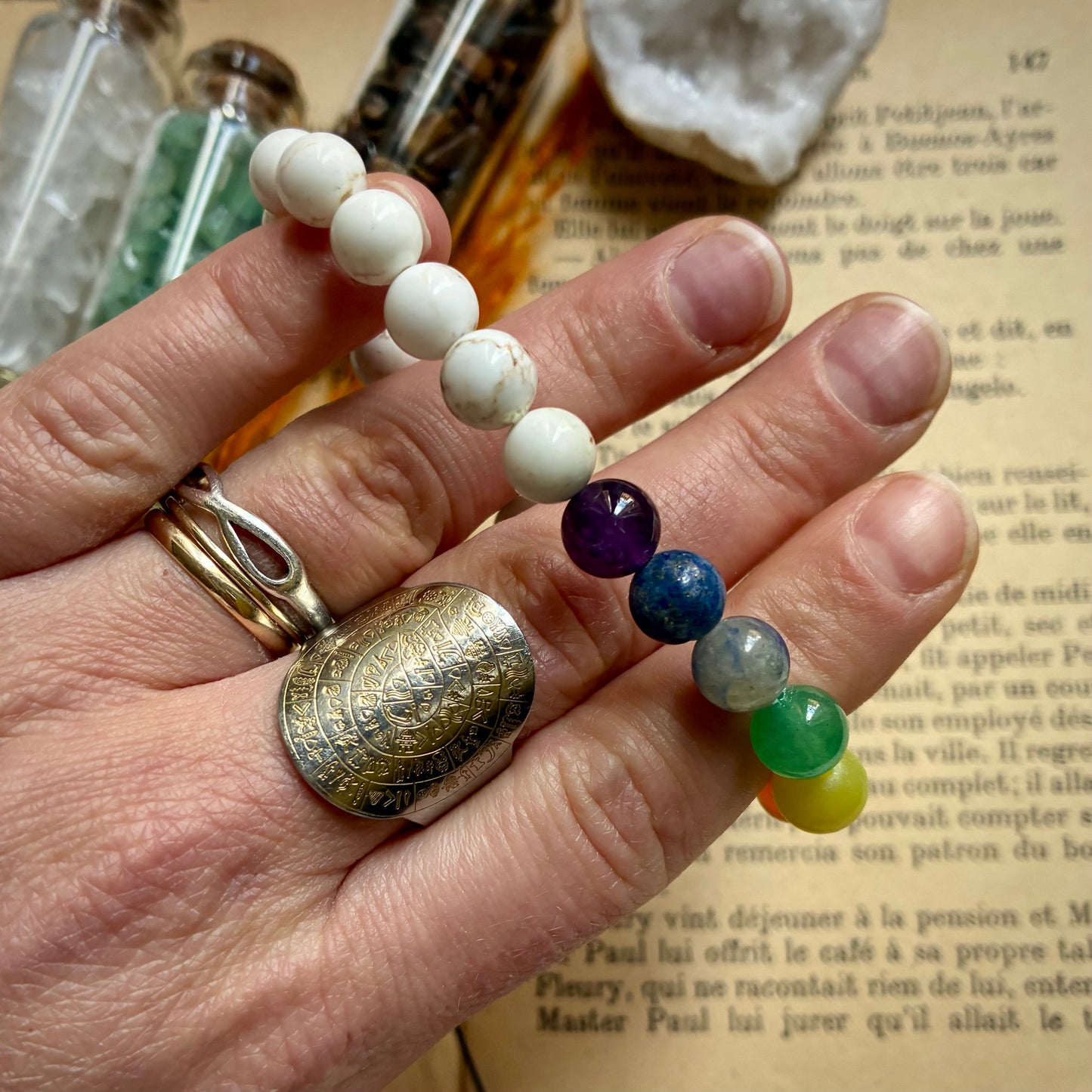 Bracelet 7 Chakras Magnésite