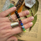 Bracelet 7 Chakras Obsidienne Dorée