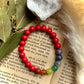 Bracelet 7 Chakras Cinabre