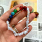 Bracelet 7 Chakras & Calcédoine