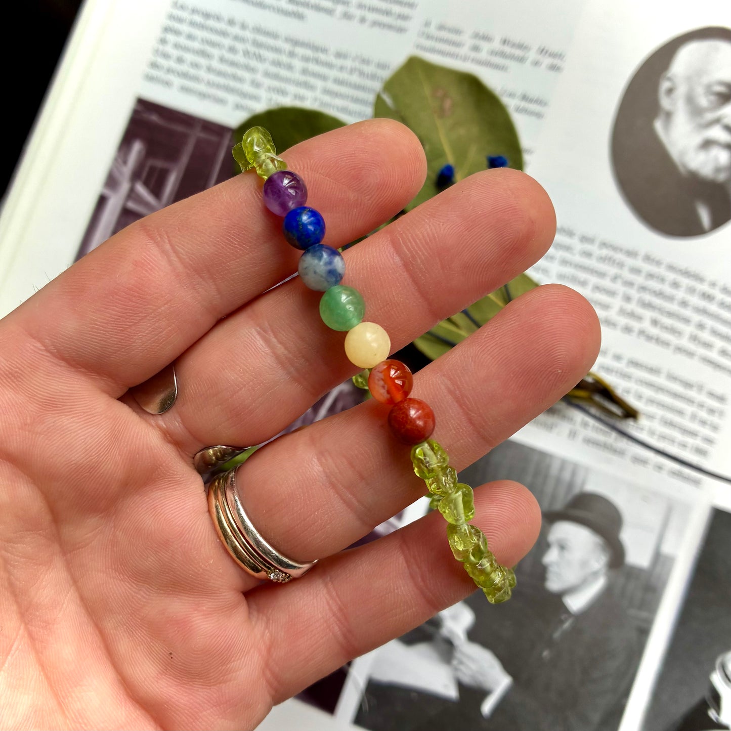 Bracelet 7 Chakras Péridot