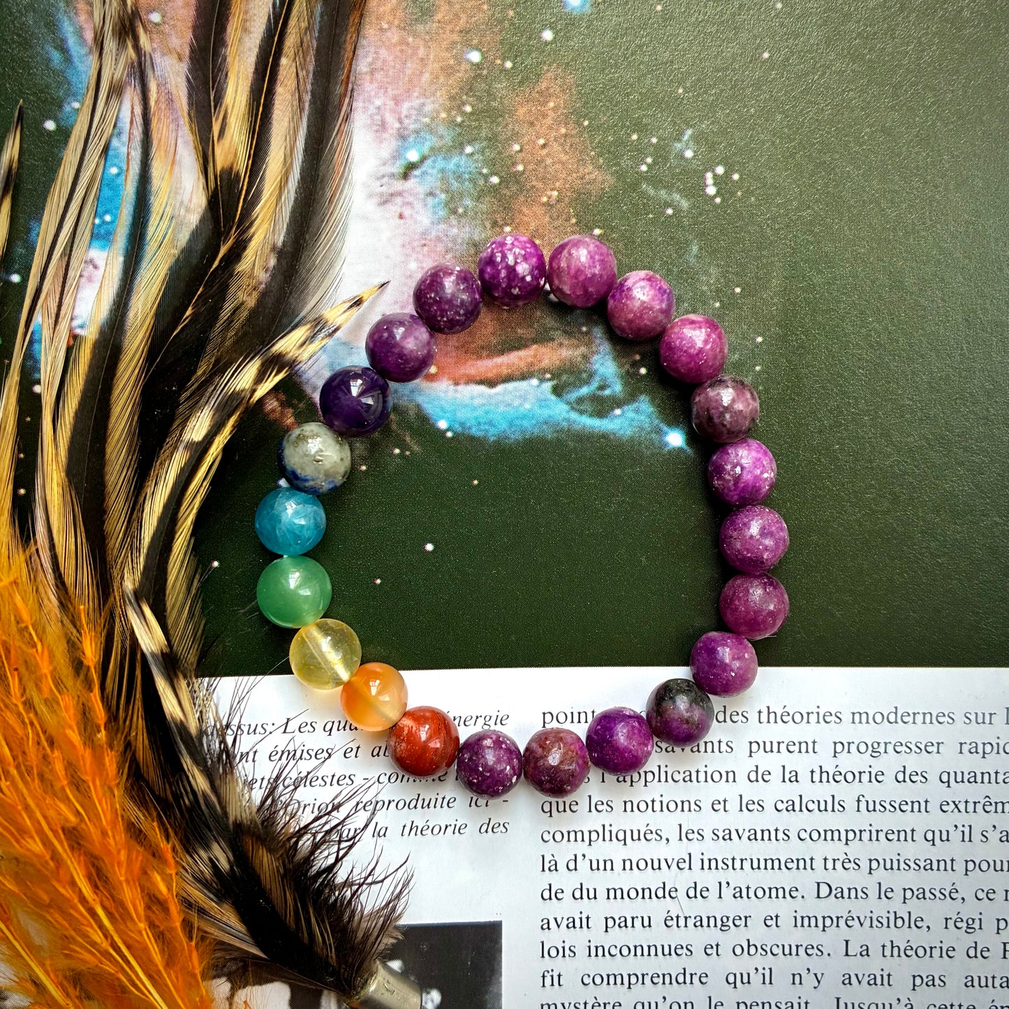 Bracelet 7 Chakras Kunzite