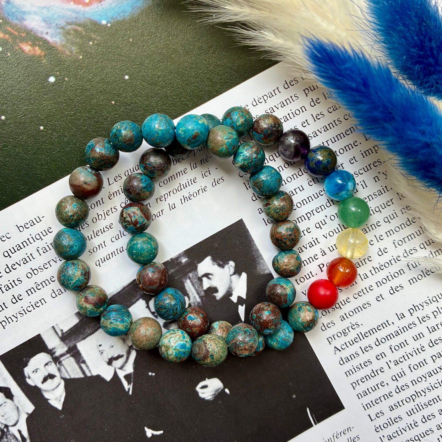 Bracelet 7 Chakras chrysocolle