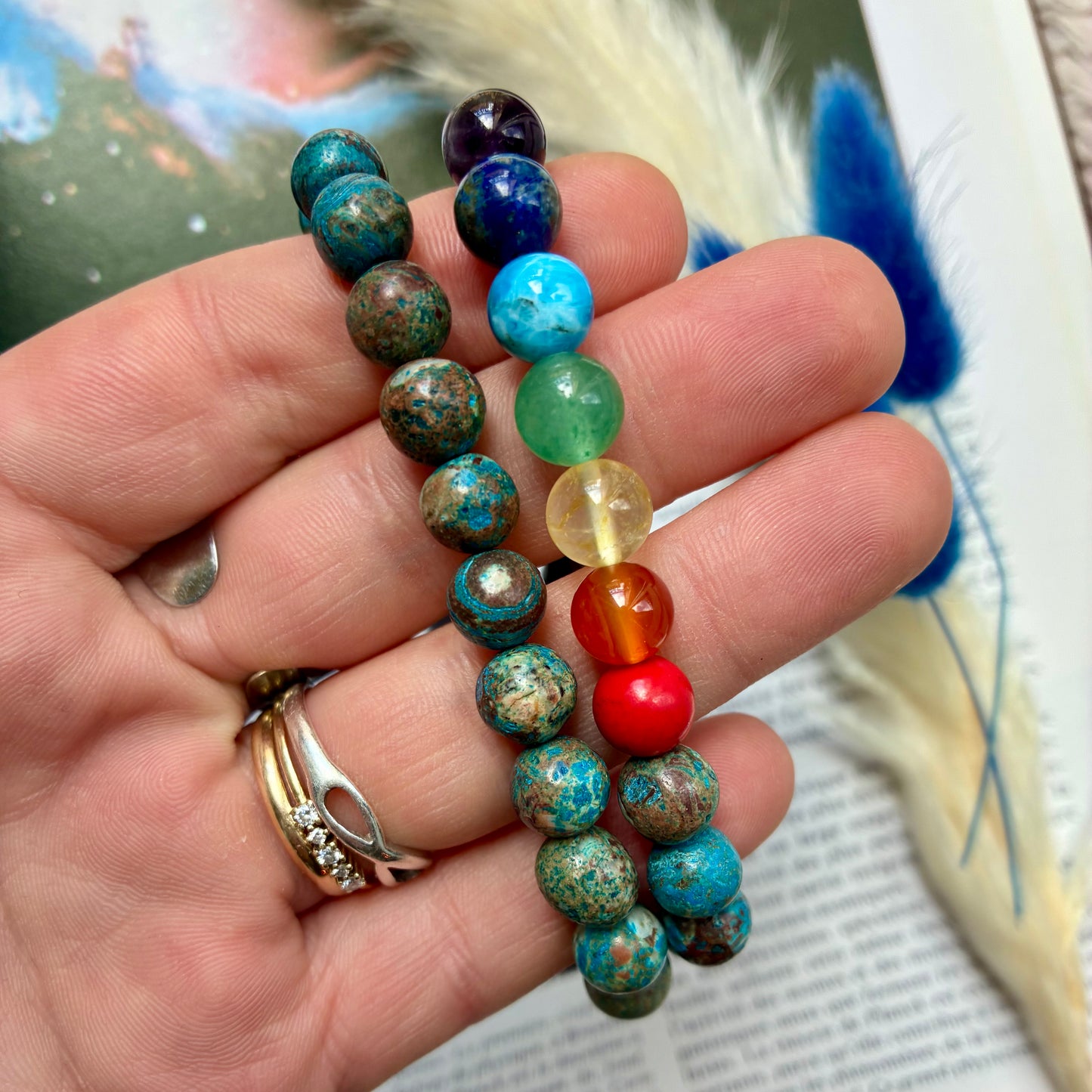 Bracelet 7 Chakras chrysocolle