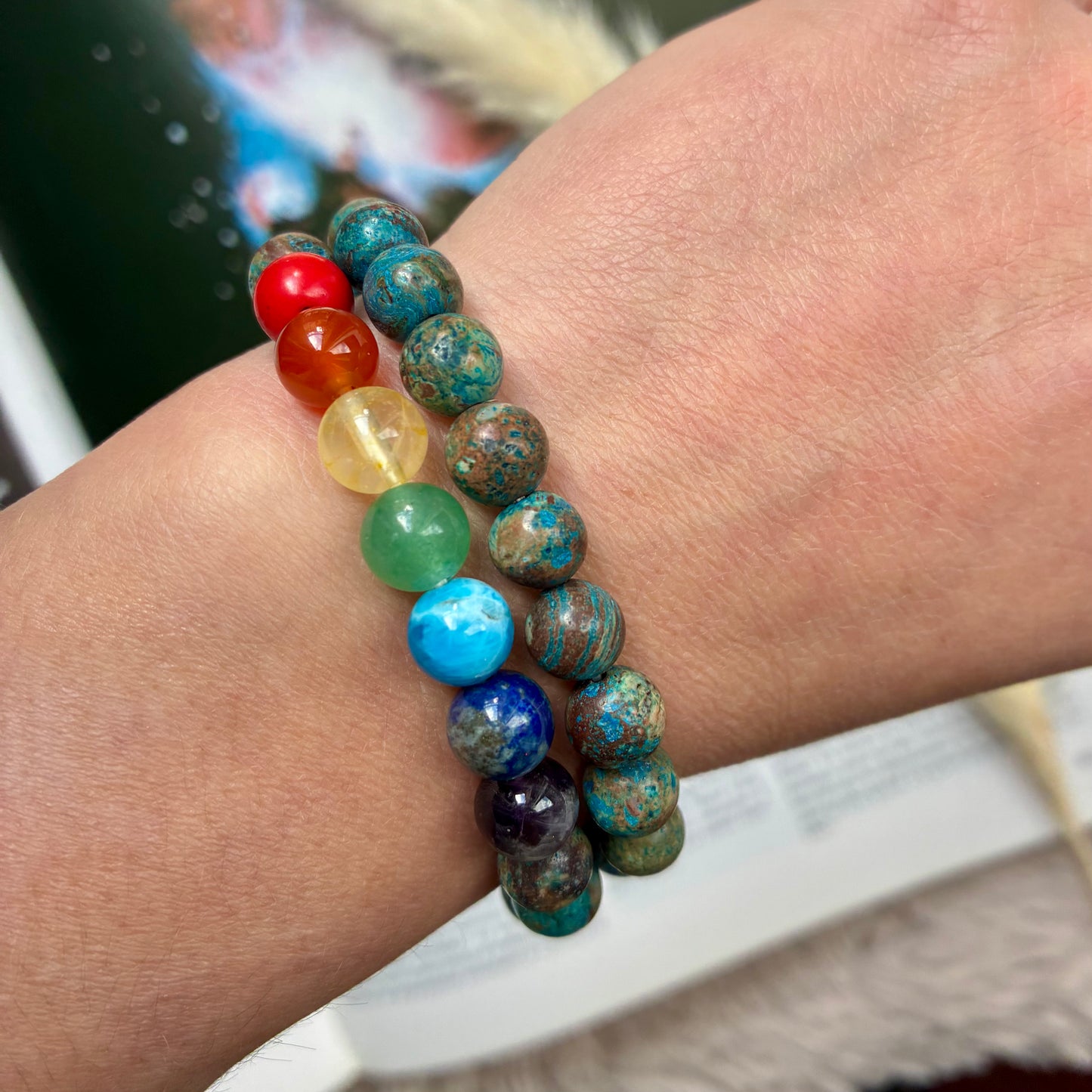 Bracelet 7 Chakras chrysocolle
