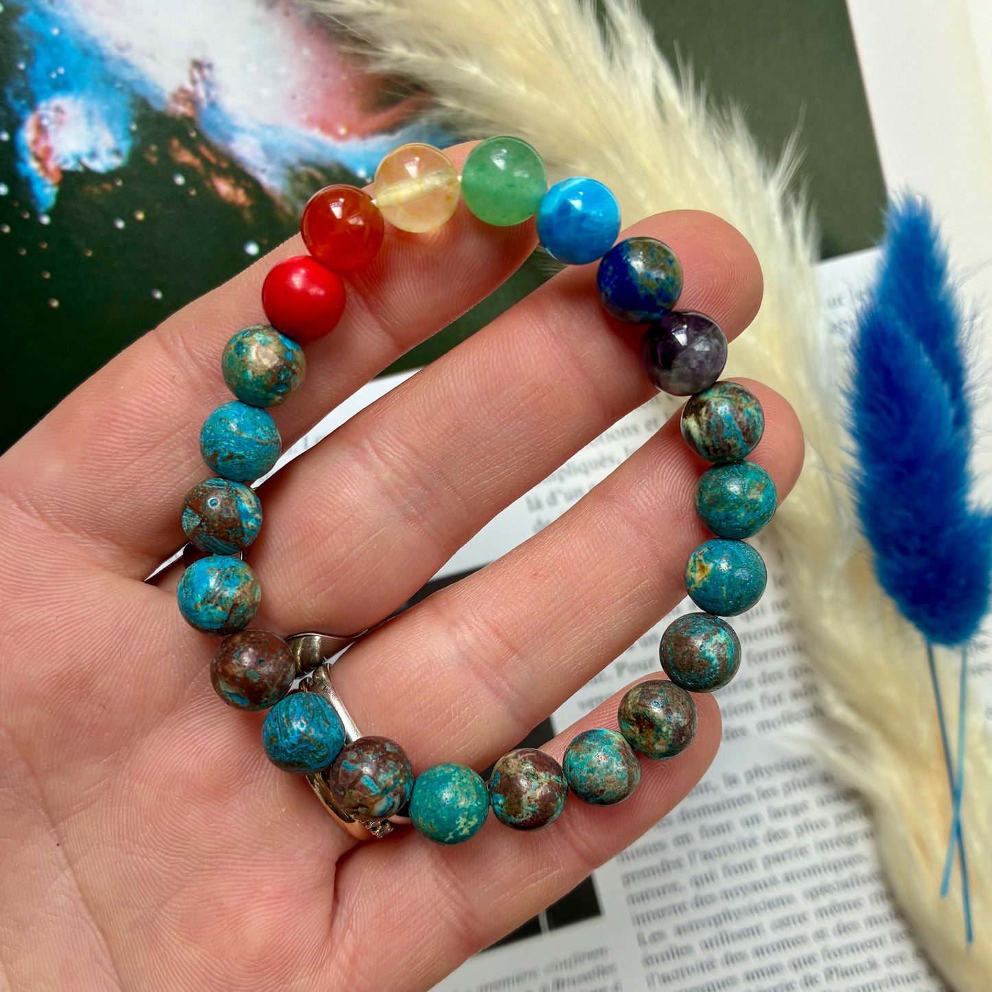 Bracelet 7 Chakras chrysocolle