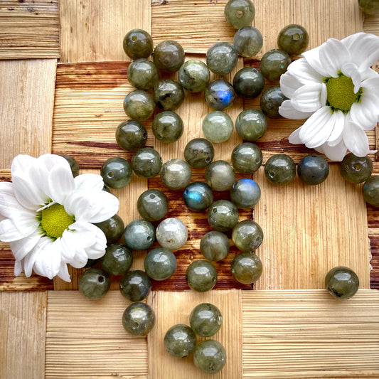 Perle Labradorite verte