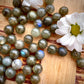 Perle Labradorite verte
