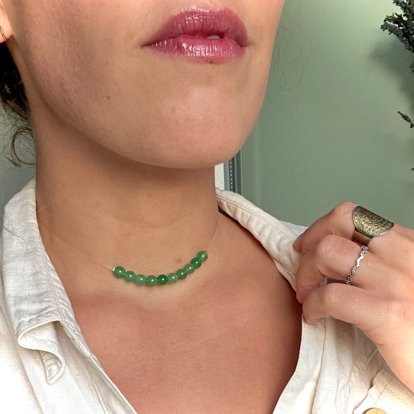 Coffret "Perles Suspendues" Aventurine