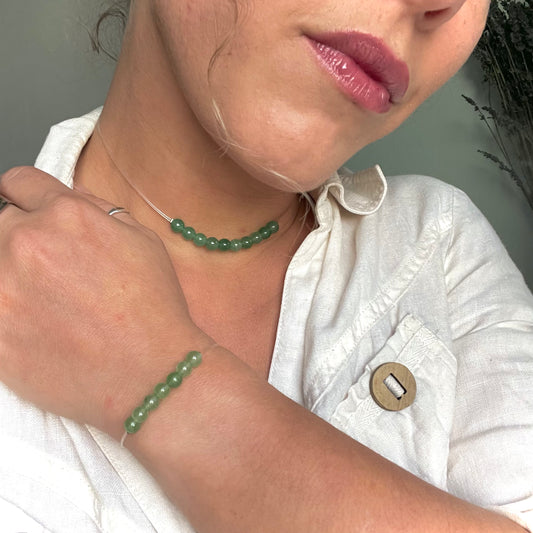 Coffret "Perles Suspendues" Aventurine