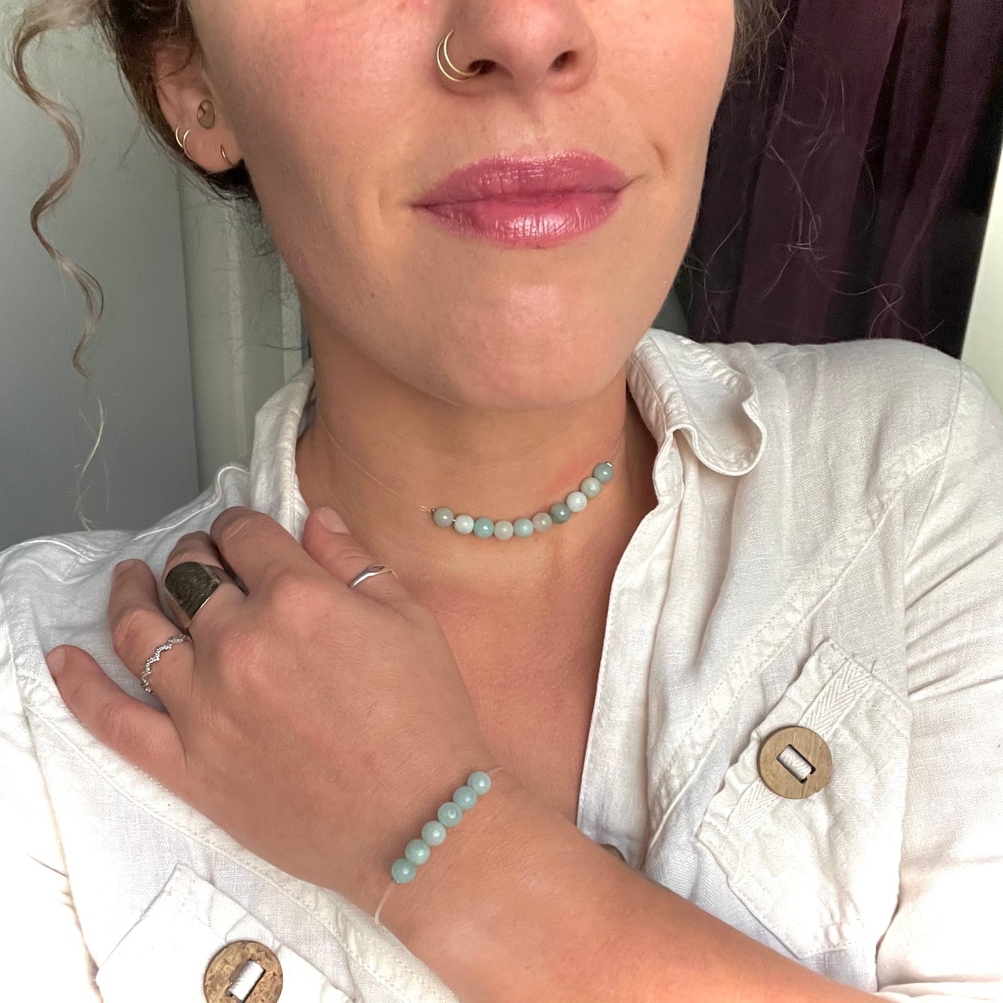 Coffret "Perles Suspendues" Amazonite