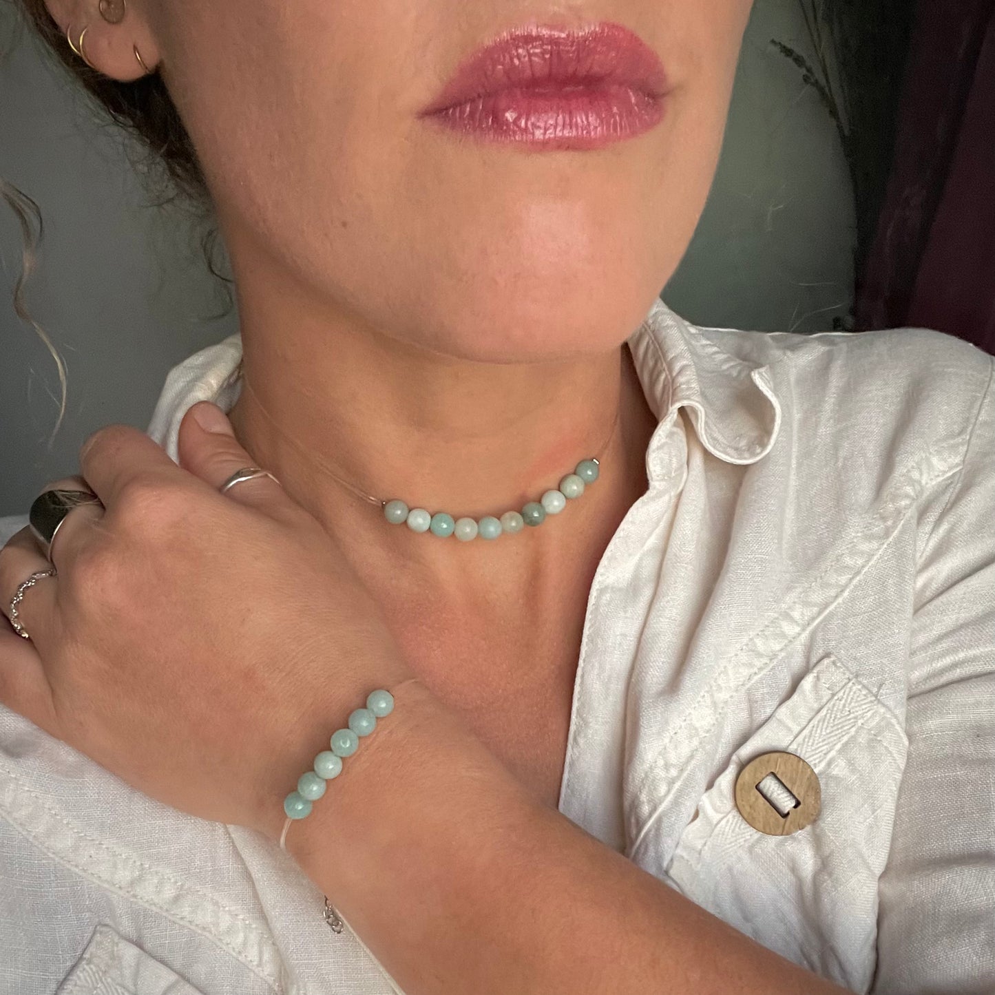 Coffret "Perles Suspendues" Amazonite
