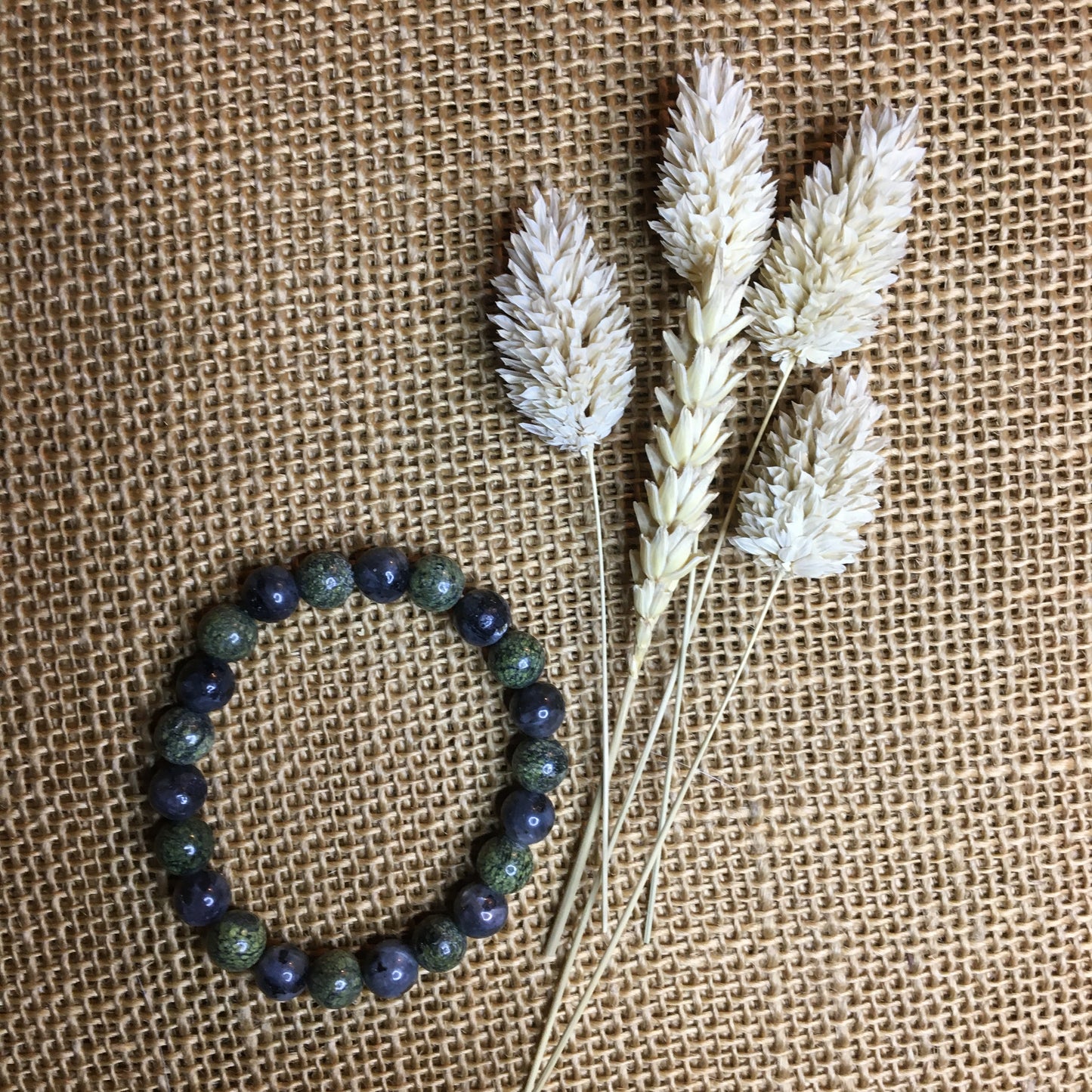 Labradorite & Serpentine " Longévité "