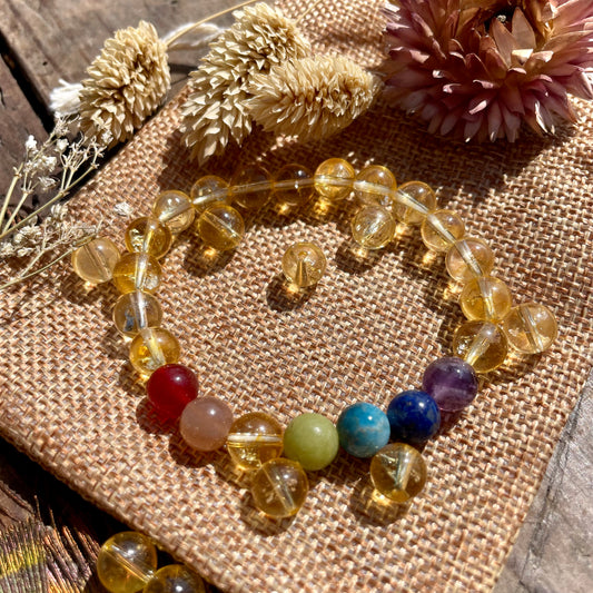 Bracelet 7 Chakras Citrine