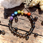 Bracelet 7 Chakras Quartz fumé