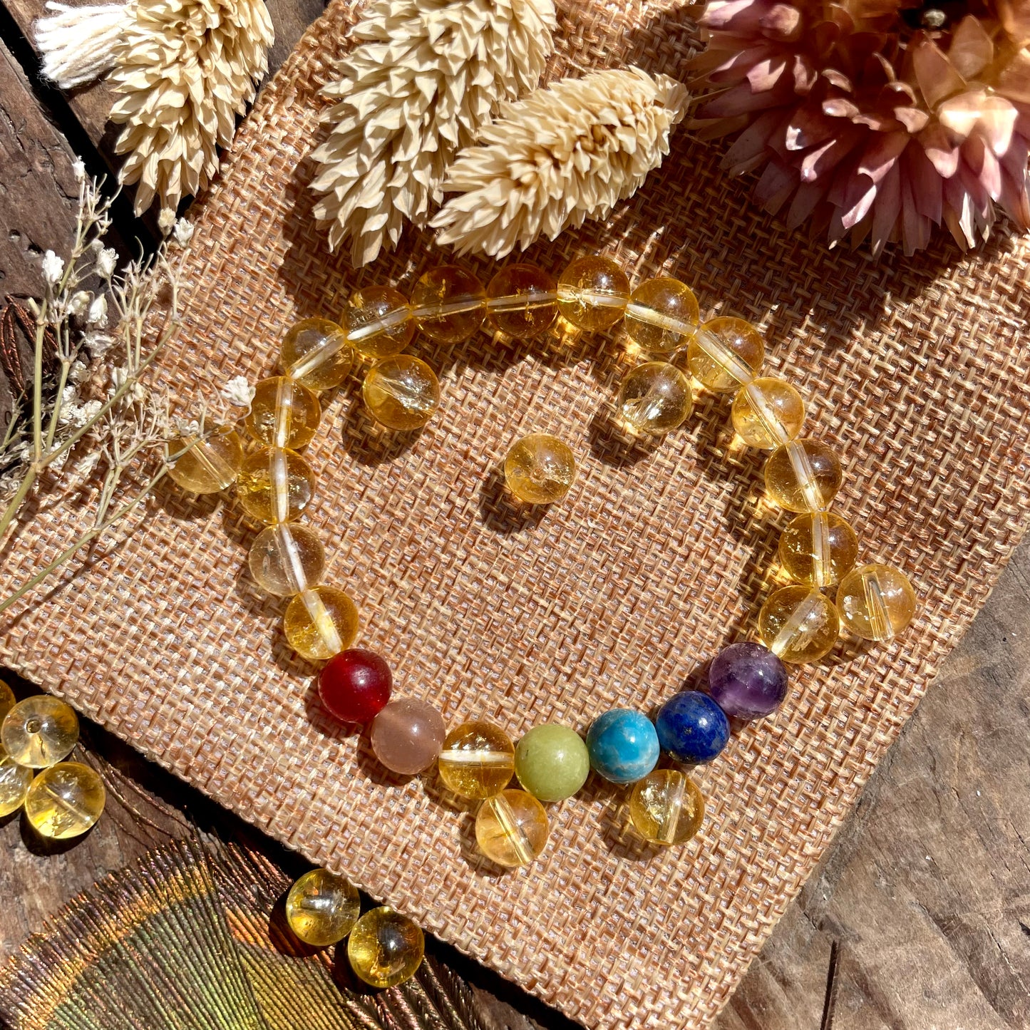 Bracelet 7 Chakras Citrine